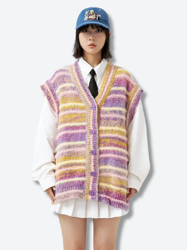 Extra Savings Plush Knitted Cardigan Vest