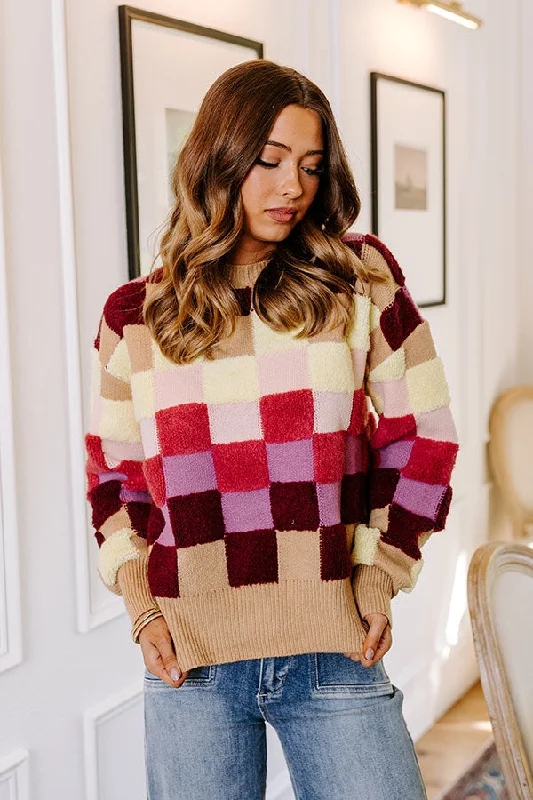 Price Drop Vibe Check Knit Sweater in Iced Latte