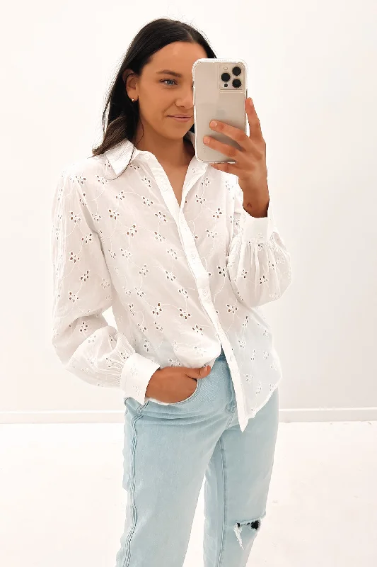 Super Bargain Olivia Shirt White