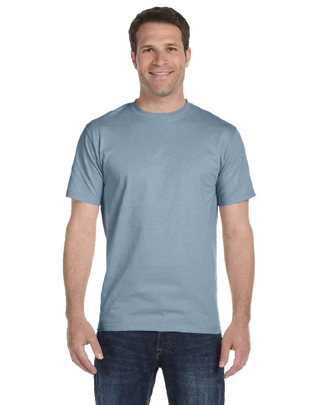 Hanes ComfortSoft 100% Cotton T-Shirt | Stonewashed Blue