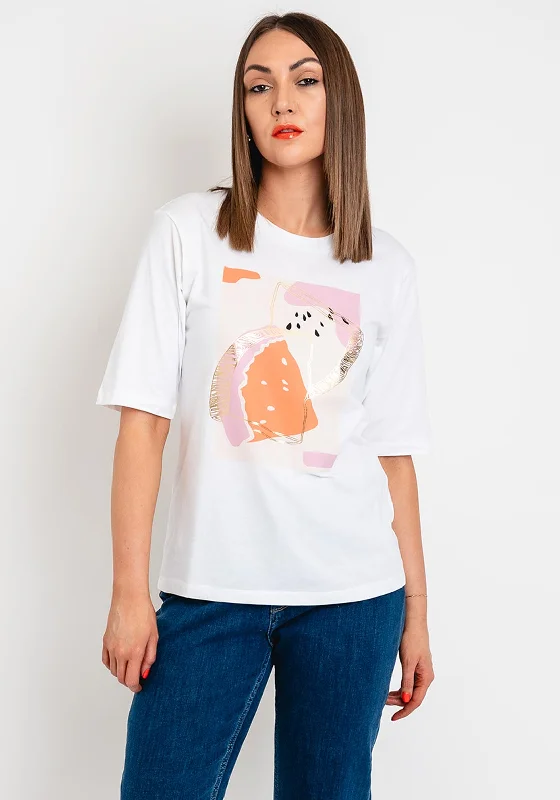 Shop Now Kaffe Mira Watermelon Graphic Print T-Shirt, White