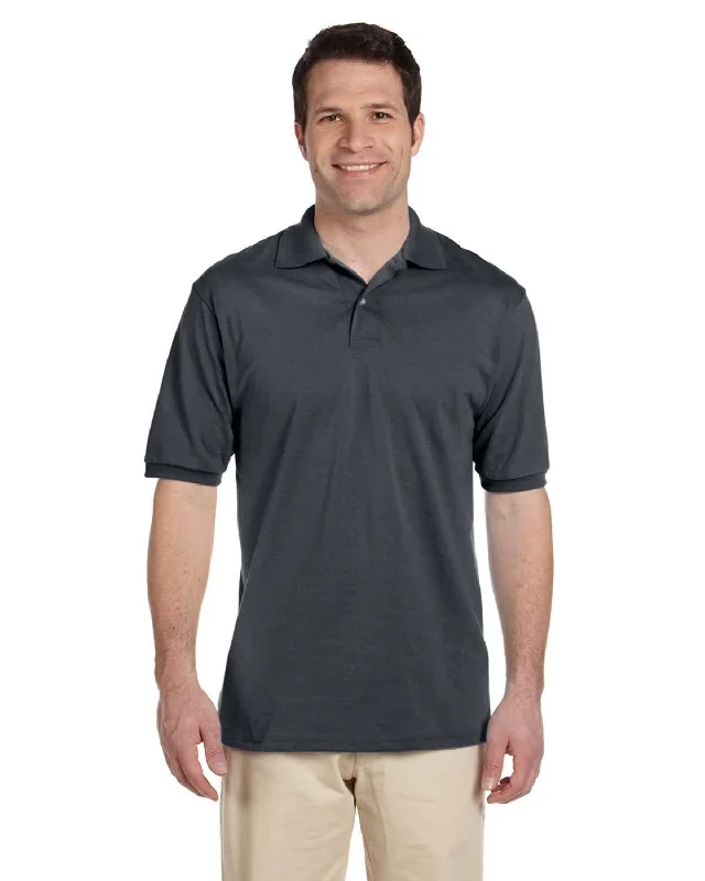 Jerzees 50/50 Jersey Knit Polo Shirt | Charcoal Grey