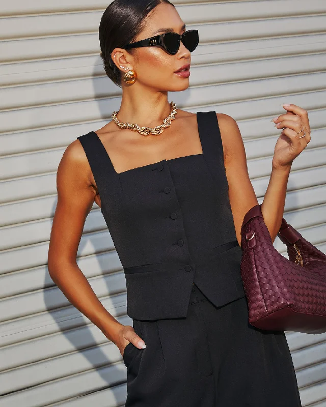 Epic Deals For Love Sleeveless Button Down Top