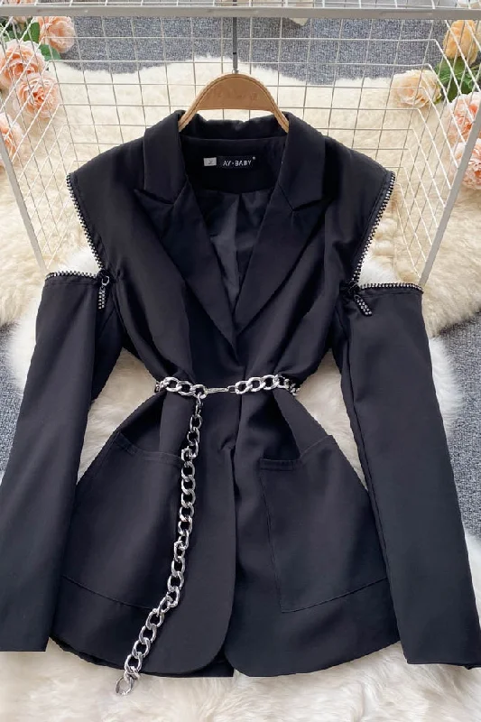 Fantastic Offers Off shoulder suit coat female  1502