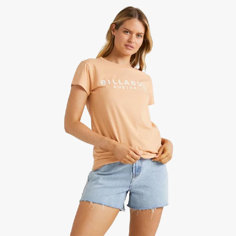 Early Bird Discount Billabong Womens Society Short Sleeve Tee Baked Clay