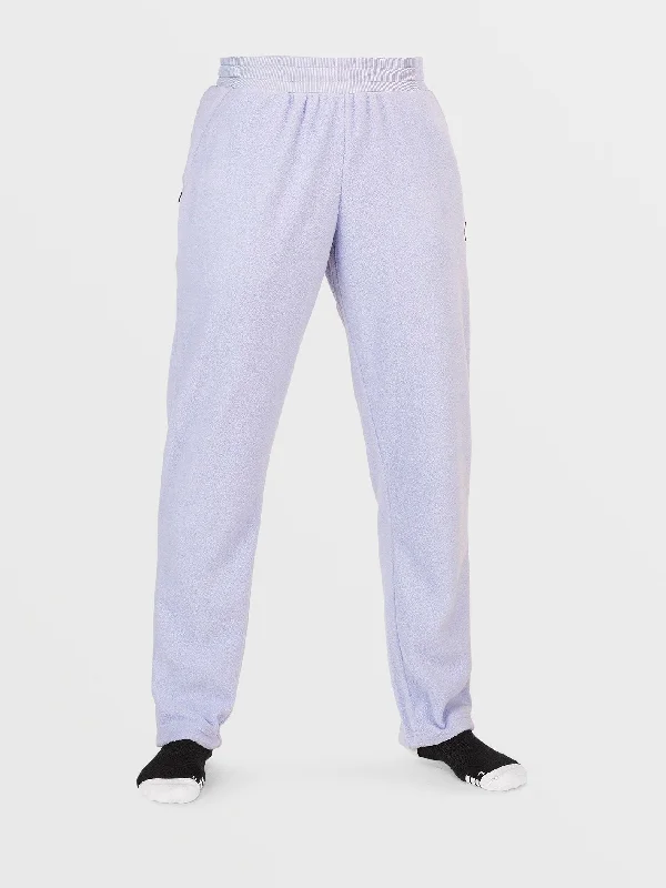 Weekend Wonders Await! Womens Polar Fleece Pants - Lilac Ash