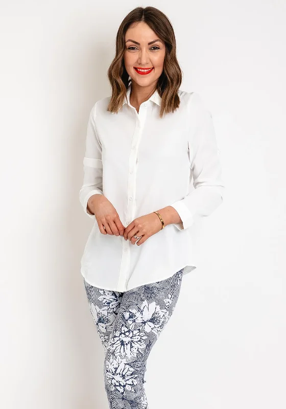 Take Advantage Serafina Collection Button Up Blouse, White