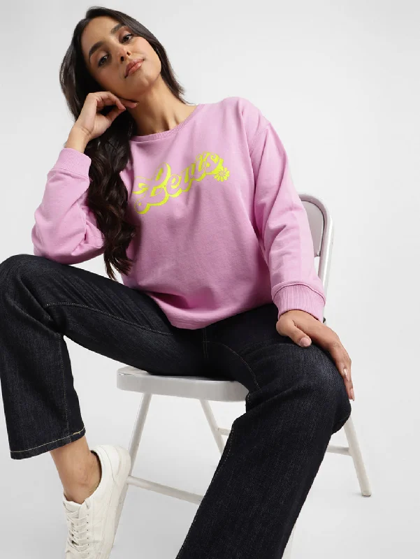 Weekend Deals You Can't Resist Women's Graphic Print Crew Neck Sweatshirt