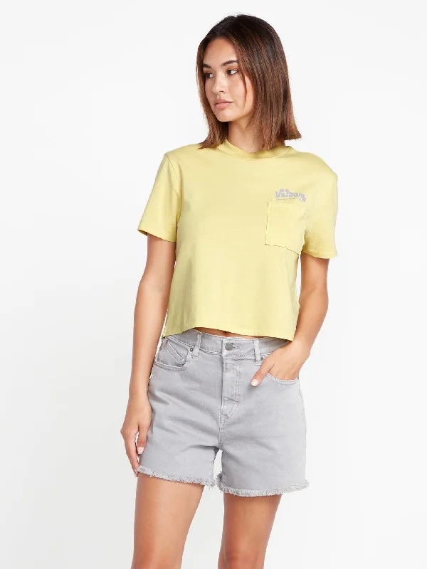 Epic Deals Pocket Dial Short Sleeve Tee - Citron