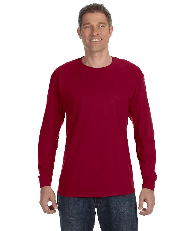 Gildan Heavy Cotton Long Sleeve T-Shirt | Cardinal Red