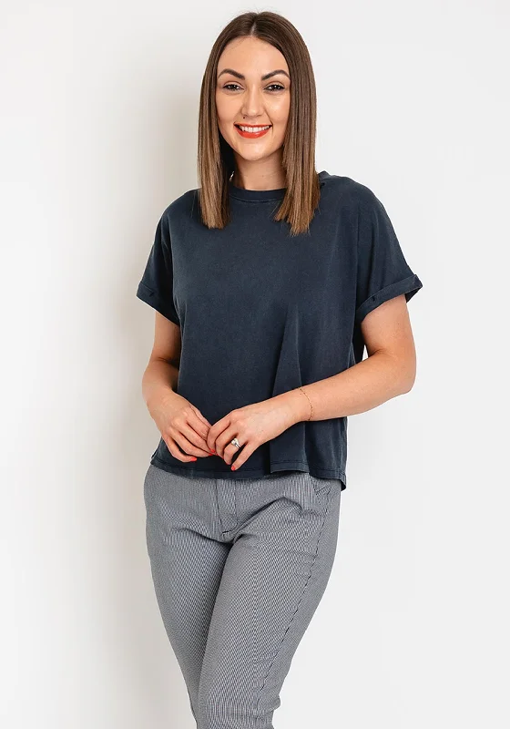 Sale Alert Pepe Jeans Liu Embroidered Cotton T-Shirt, Dulwich Blue