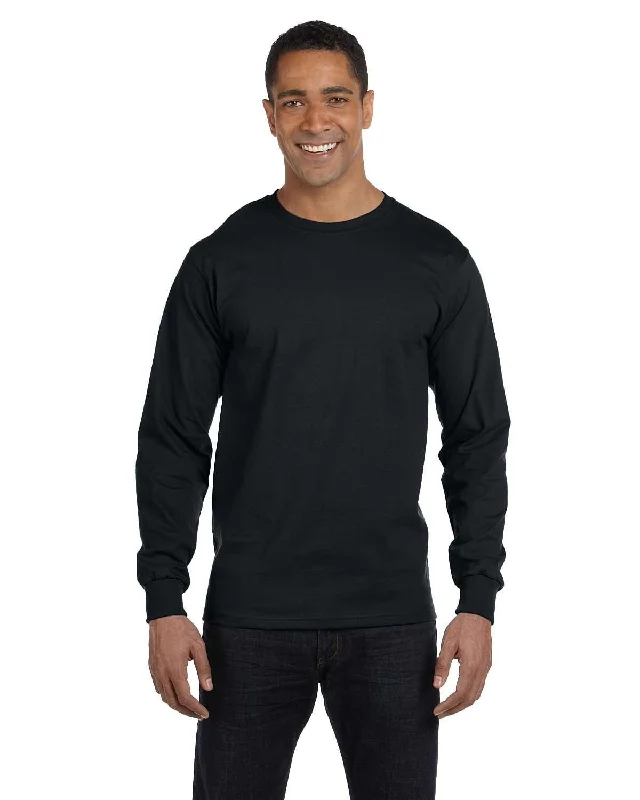 Gildan 50/50 Long Sleeve T-Shirt | Black