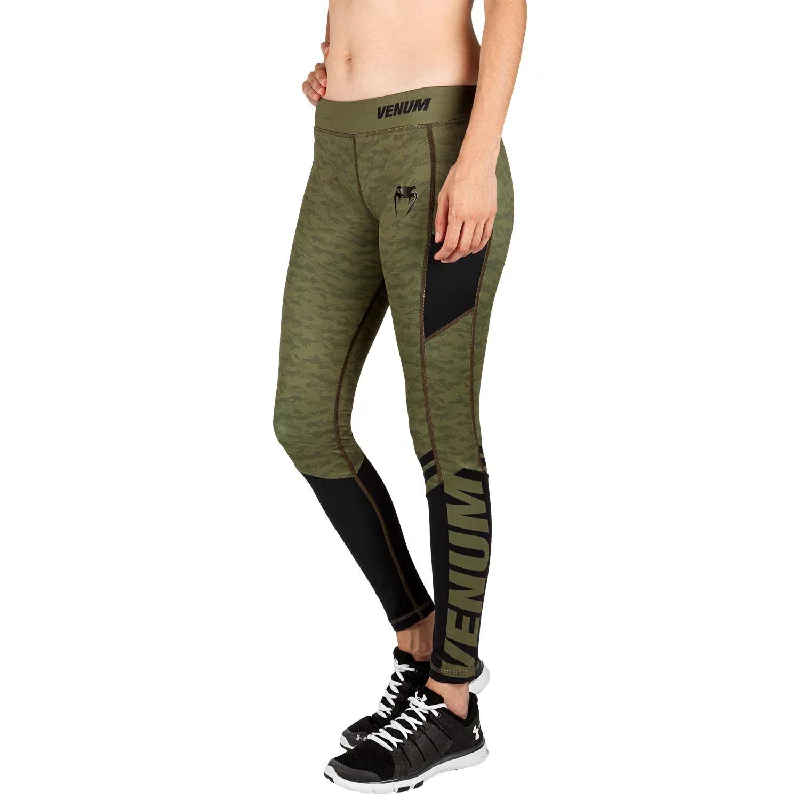 Weekend Wonders Await! Venum Power 2.0 Leggings - For Women - Khaki/Black