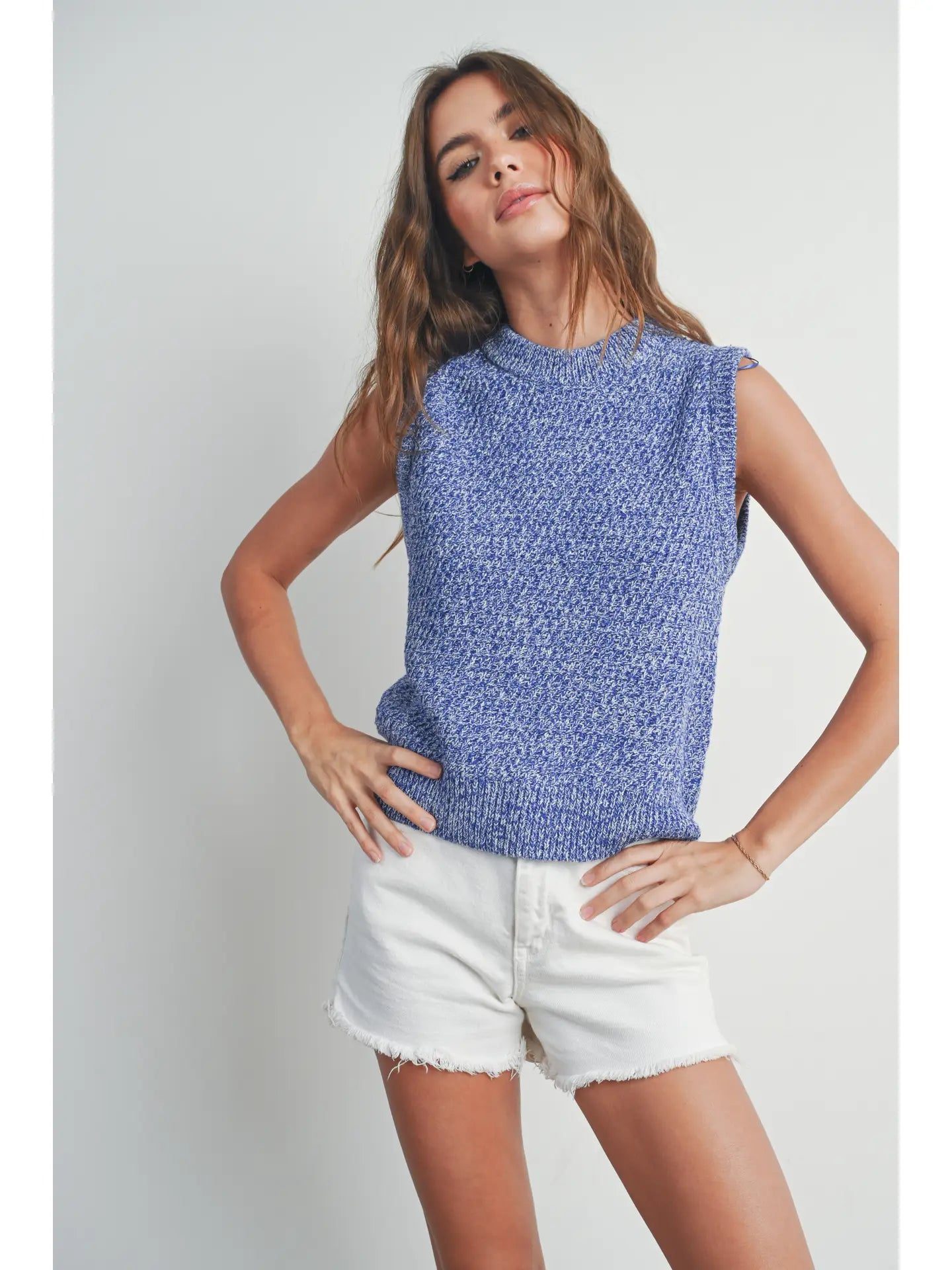 Price Rollback Sleeveless Crewneck Sweater Vest