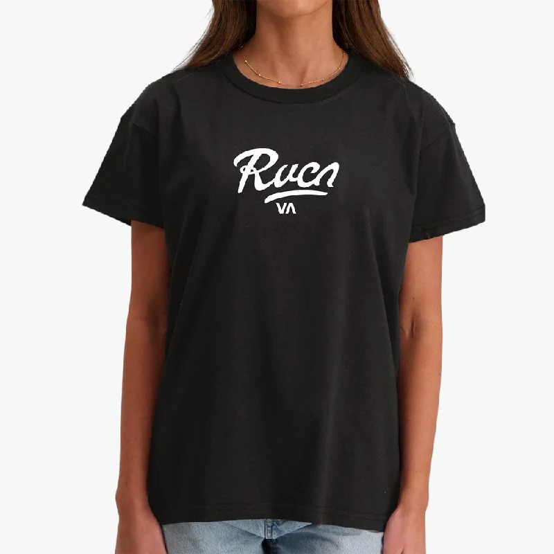 Savings Event Rvca Womens Decca Short Sleeve Tee Black