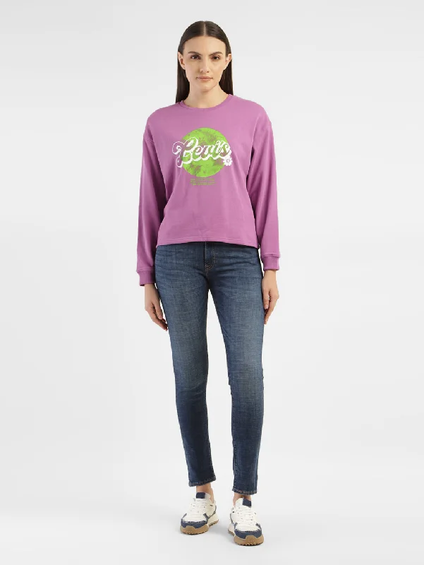 Weekend Specials to Indulge In Women's Graphic Print Crew Neck Sweatshirt