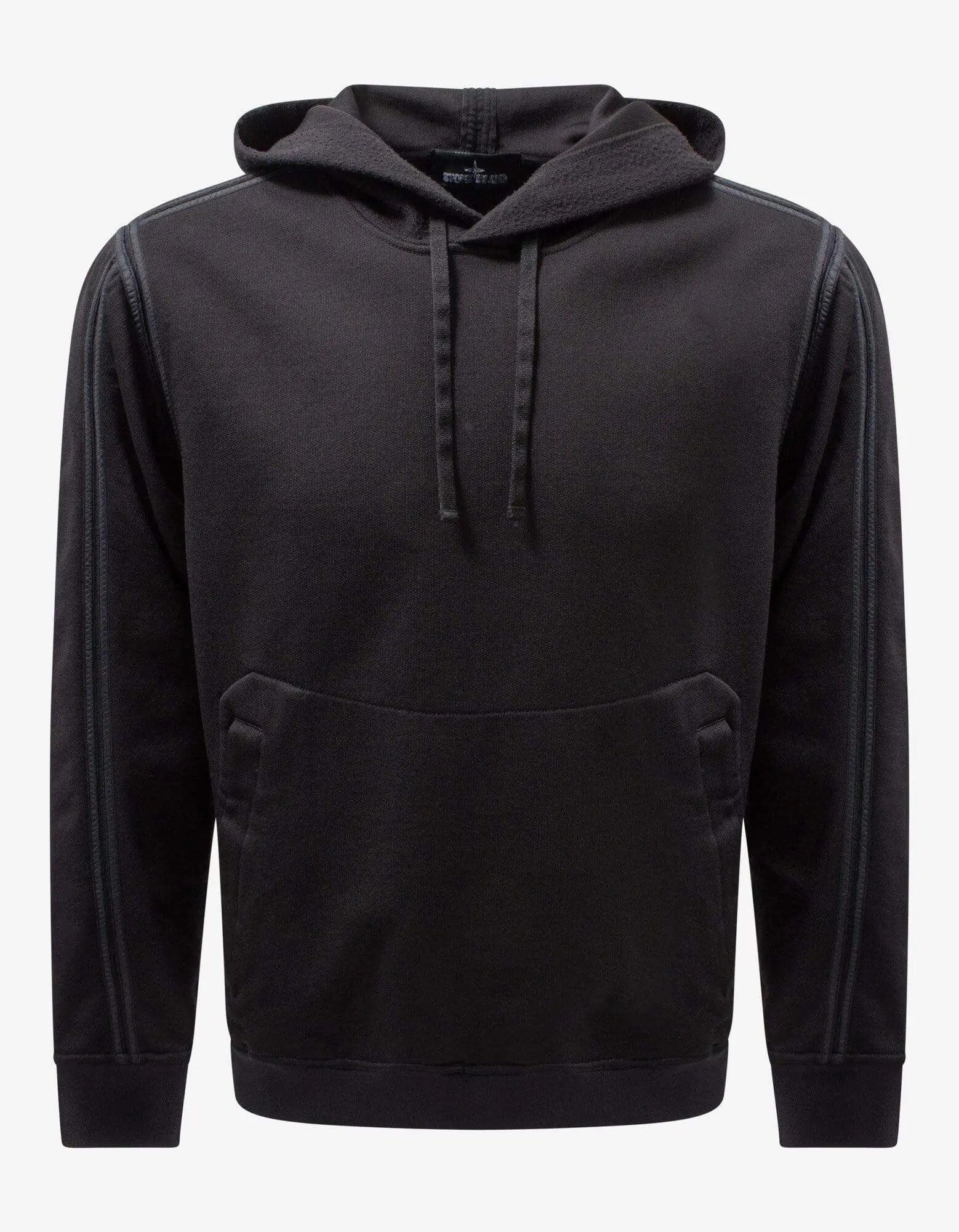 Stone Island Shadow Project Black Fleece Panel Hoodie