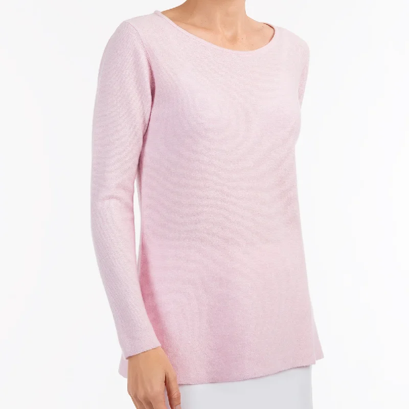 Super Deal Round Neck Pullover in Pale Pink