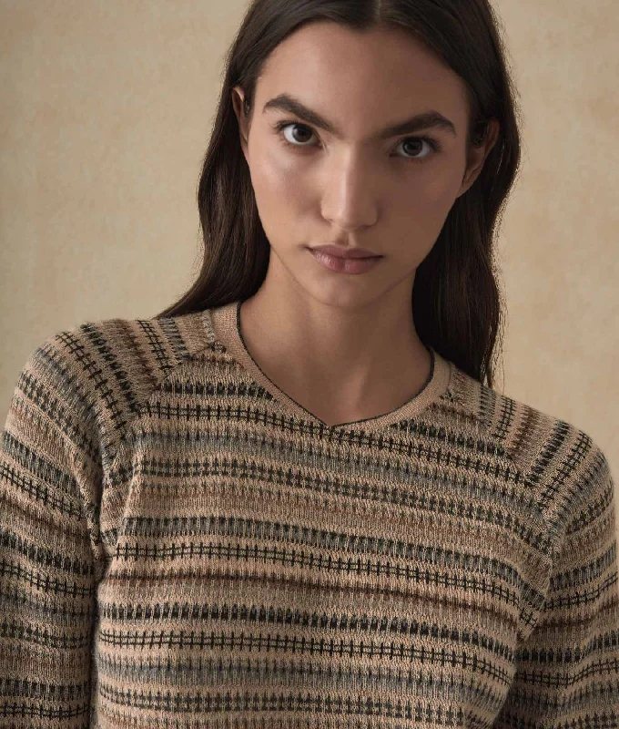 Weekend Savings Spectacle Baby Alpaca Jacquard Bomber Sweater