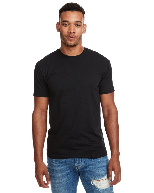 Next Level Mens CVC Crewneck Tee | Black