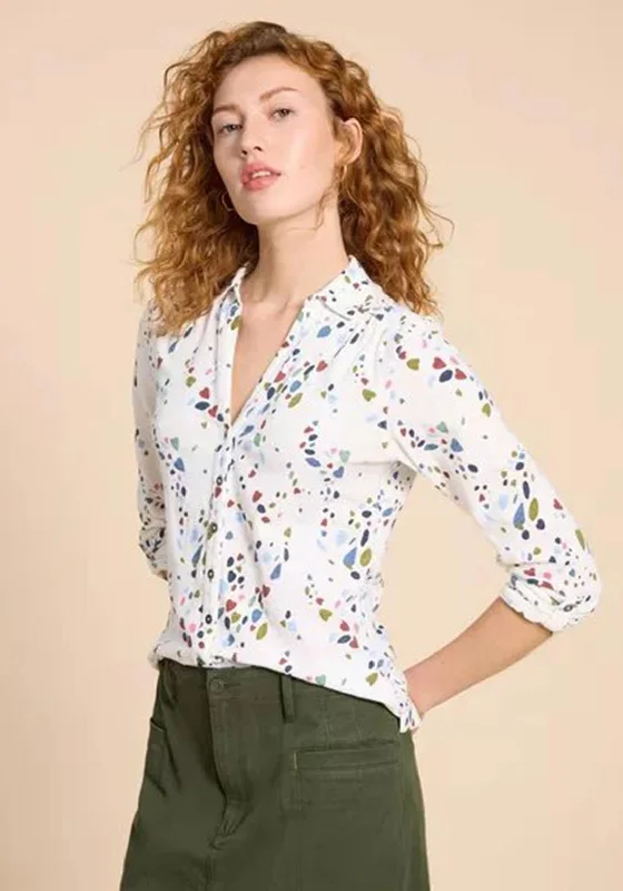 Weekend Deals That Excite White Stuff Annie Jersey Print Shirt, White