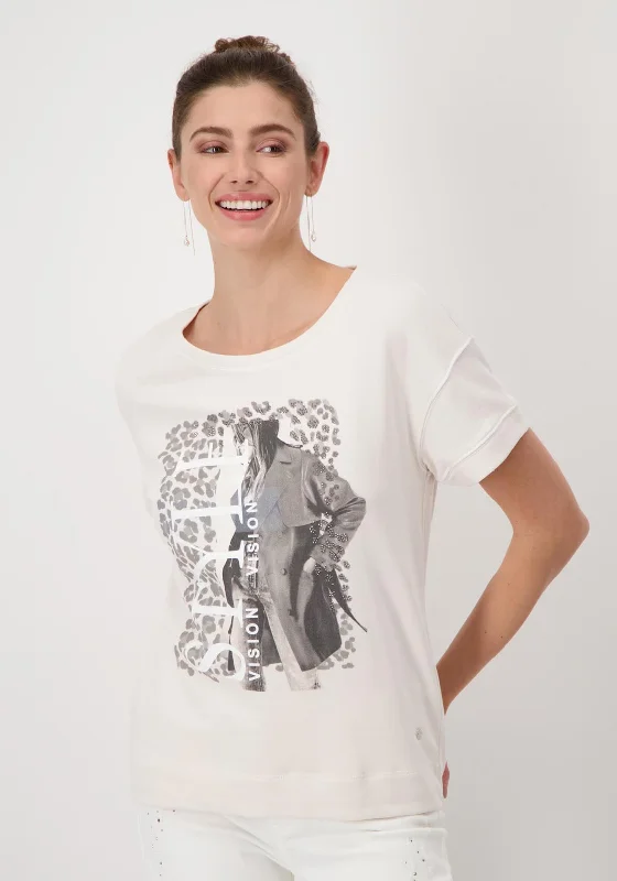 Unbeatable Prices Monari Short Sleeve Print T-Shirt, Beige