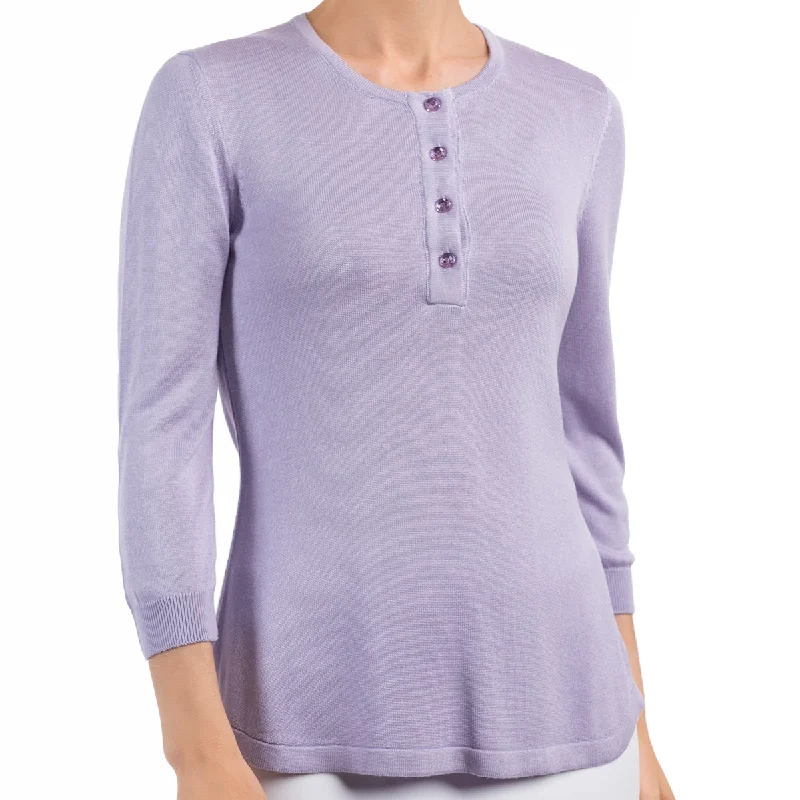 Flash Sale Silk Viscose Tunic in Lavender
