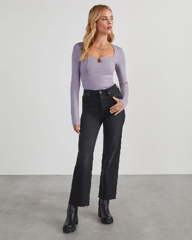 Overstock Sale Hiram Notched Neck Bodysuit