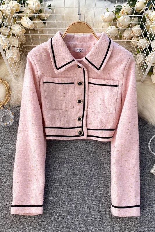 Flash Deals Hepburn coat women's versatile age reducing Fashion Top  1536