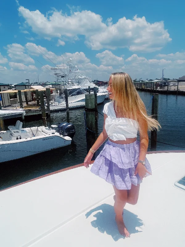 Hurry In Knot My Top - White