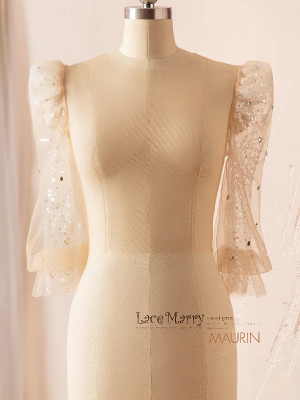 Special Buy MAURIN / Puff Sleeves Bridal Inner Topper