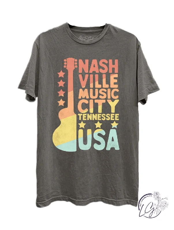 Shop and Save Music City USA Graphic Top