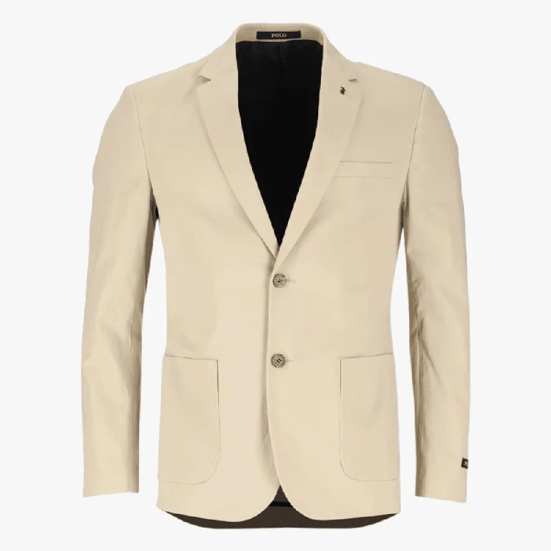 Polo Mens Stretch Slim Fit Blazer Khaki