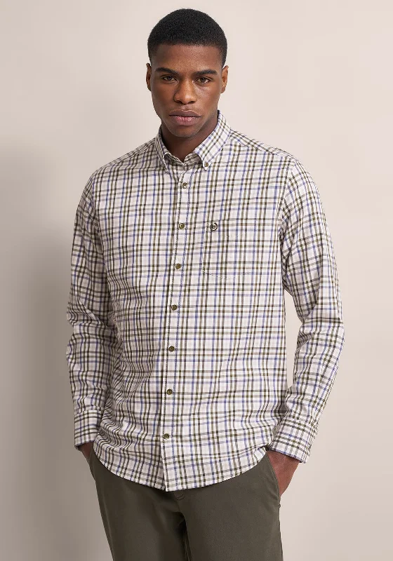 Bugatti Check Shirt, Green Multi