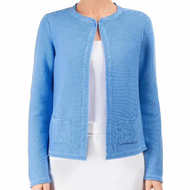 Weekend Bargains to Snag 2 Pocket Cardigan in French Blue