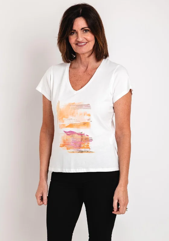 Huge Savings Eva Kayan Graphic Cotton T-Shirt, White