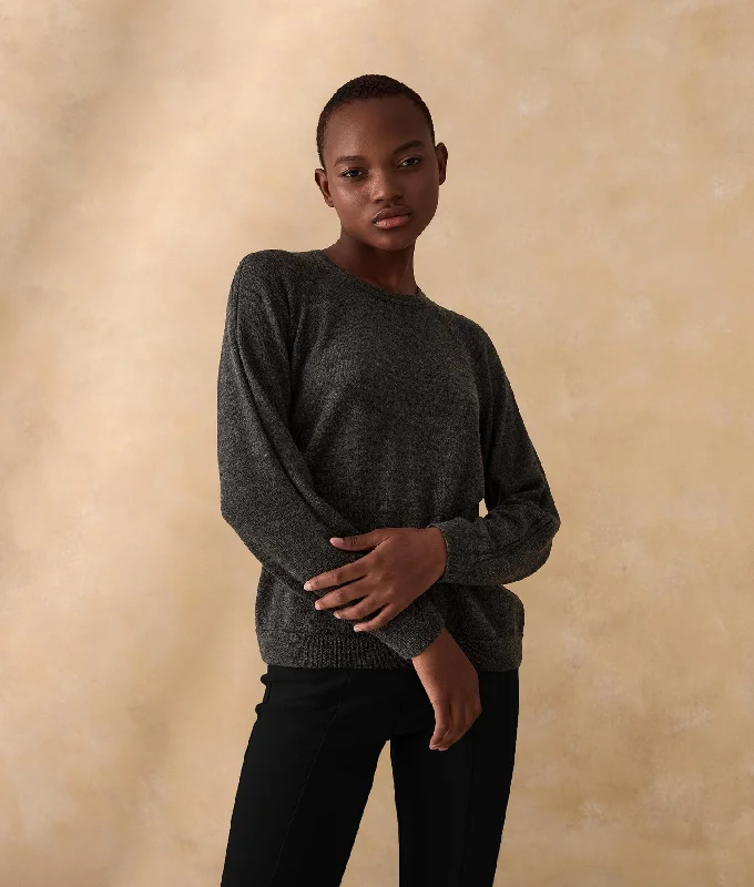 Weekend Specials to Love Premium Alpaca Basic Sweater gray