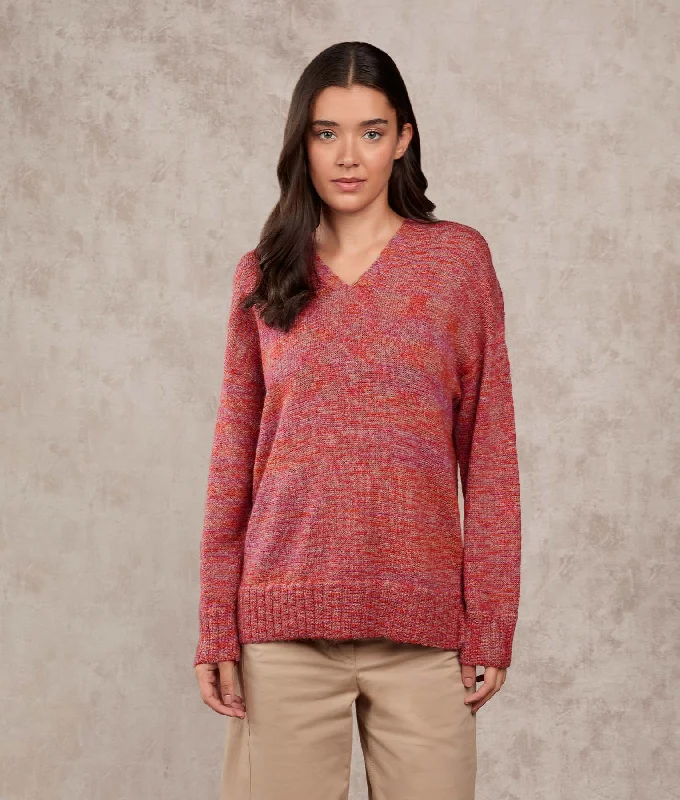 Hurry In Oversized V Neck Sweater