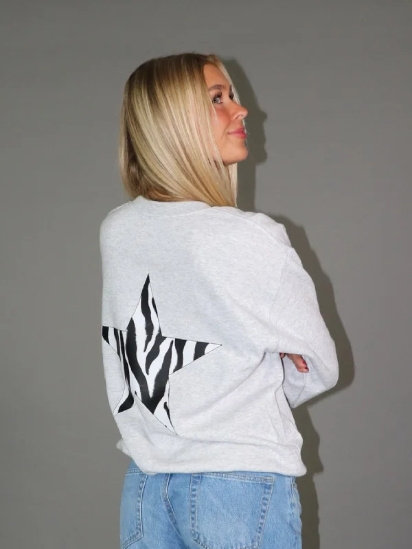 Reduced Prices ZEBRA STAR SWEAT (rygprint) - GRÅ
