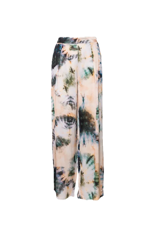 Don't Wait Saiph green print pants