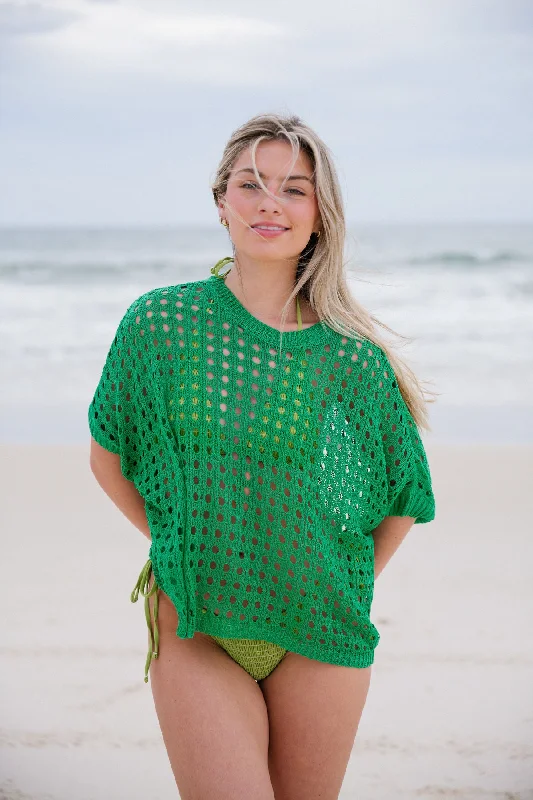 Special Price To Hana Crochet Top - Green