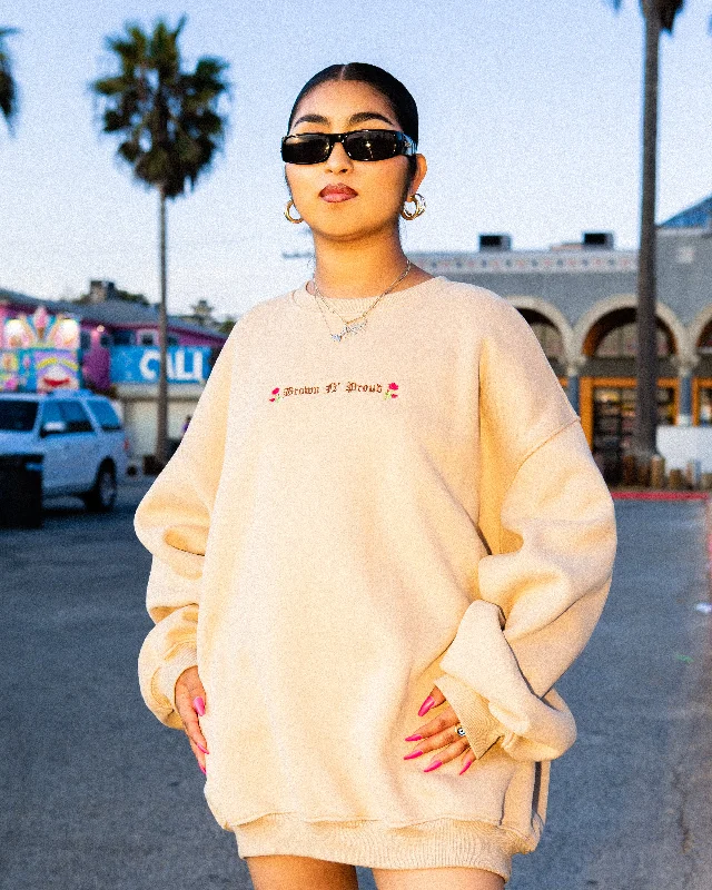 Make Your Weekend Count with Savings Brown 'N Proud Embroidered Sweater