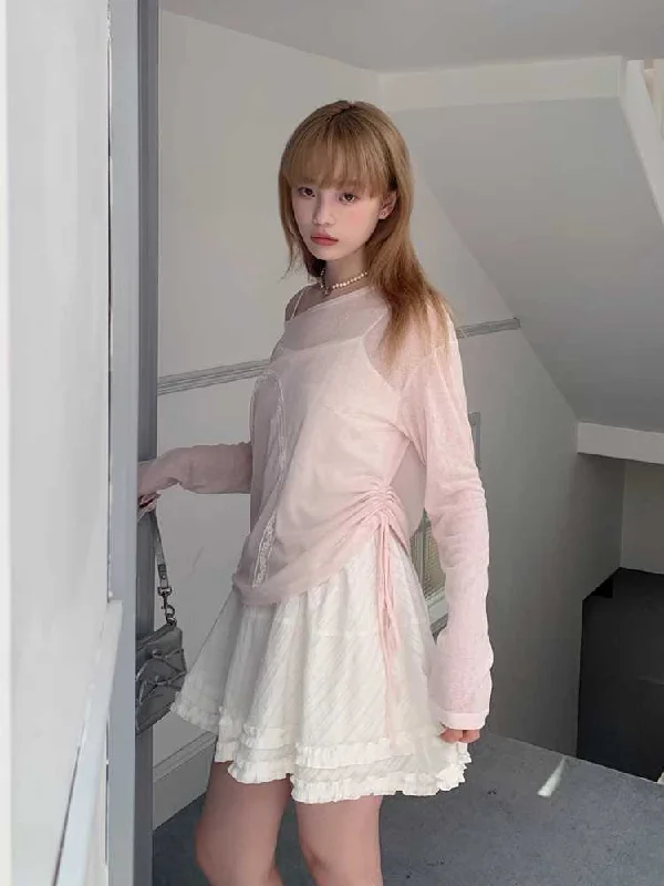 Limited Supply See-Through Long Sleeve TOP [S0000010388]