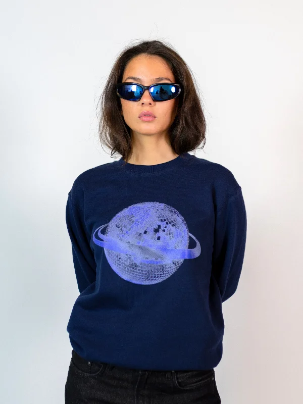 Weekend Bargains to Grab PLANET DISCO SWEAT - NAVY