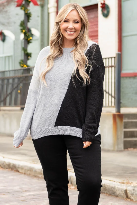 Weekend Savings Extravaganza Always Thinking Sweater, Gray