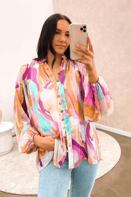 Weekend Offers That Impress Jacynta Blouse Purple