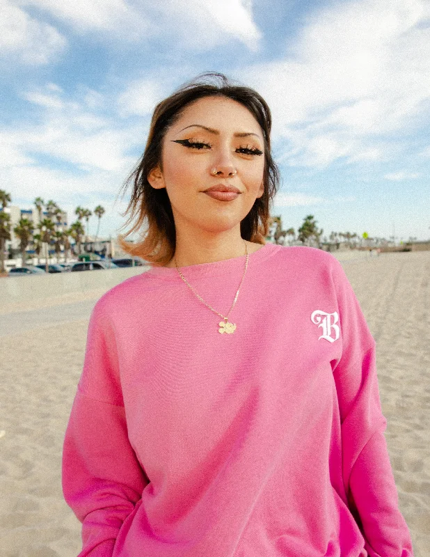Unbeatable Deal B Love Sweater - Pink Rose
