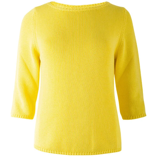 Midnight Sale 3/4 Sleeve Pullover in Yellow