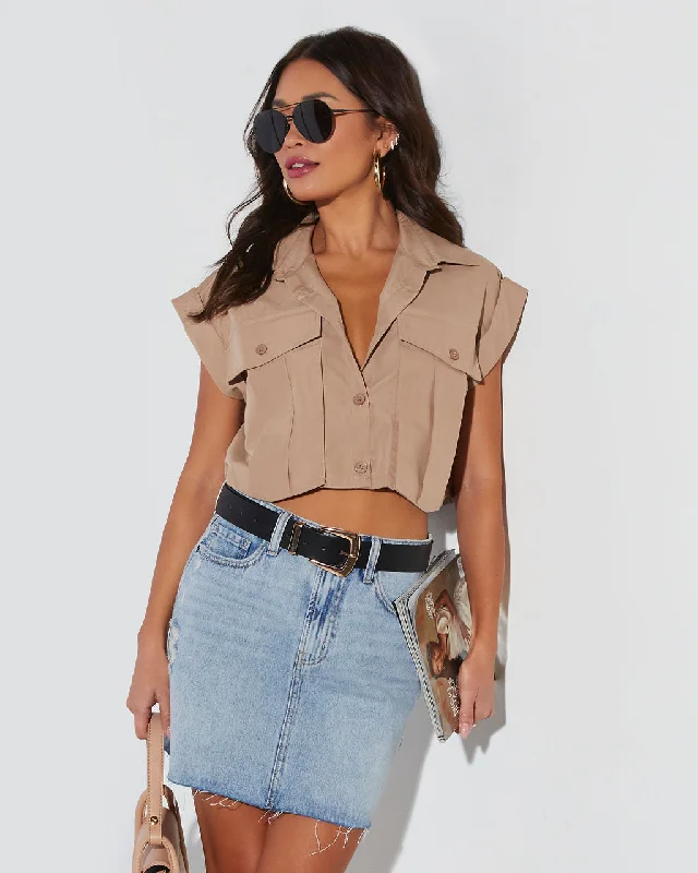 Year-End Clearance Emma Utility Button Down Top
