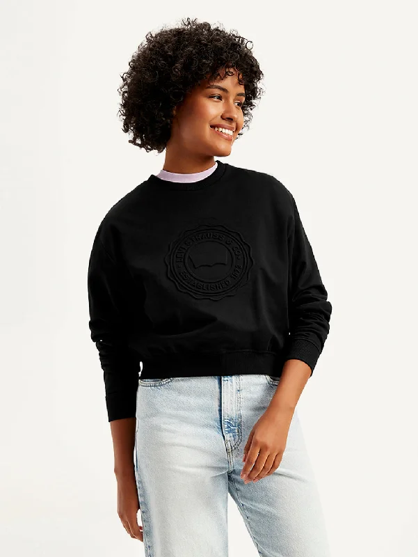 Act Fast Women's Graphic Print Regular Fit Sweatshirt
